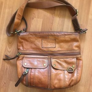 Fossil leather crossbody